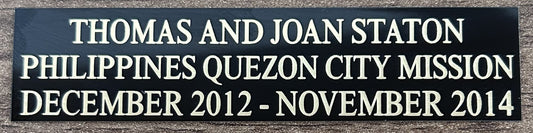 Missionary Perpetual Plaque - Update Plate  | (New Style)